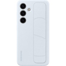 Samsung Galaxy S24 Kordonlu & Standlı Silikon Kılıf - Buz Mavisi