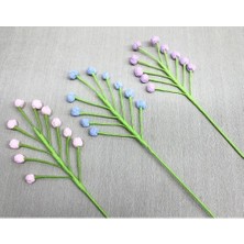 TCX Dekoratif El Örgüsü Tomurcuk Çiçeği 40 cm Uzunluk