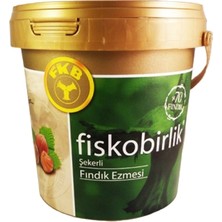 Fiskobirlik 1 kg Şekerli Fındık Ezmesi  Yapay Aroma İçermez Lezzetli Atıştırmalık