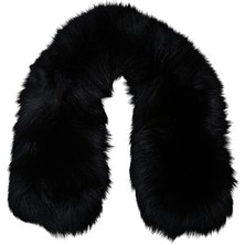 Phenix Hood Fake Fur Kadın Siyah Aksesuar