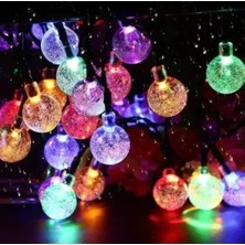Ett Bm 5m 28 LED Kristal Top Gün Işığı Şeffaf Kablo Fişli Eklemeli
