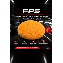 Fps Profesyonel Seri 130 Mm- %100 Doğal Kuzu Postu Polisaj Keçesi Pasta Cila Ekipmanı (High Gloss & Heavy Cut)