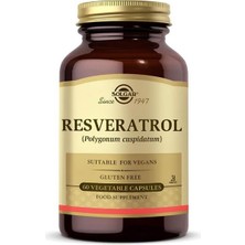 Solgar Resveratrol 60 Kapsül Vitamin ve Mineral İçeriği ile Besin Takviyesi