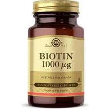 Solgar Biotin 1000 Mcg 50 Kapsül Vitamin ve Mineral Takviyesi