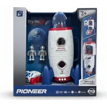 Tufy Toys Işıklı ve Sesli Uzay Roketi ve Astronotlu Keşif Seti