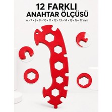 Bm Kompakt Çok Amaçlı Bisiklet Anahtarı 12 Ölçülü Taşınabilir Bisiklet Bakım Aleti