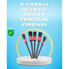 Epilons Bm 5'li Araba Temizlik Fırçaları-Farklı Boyutlu Fırçalarla Derinlemesine Temizlik