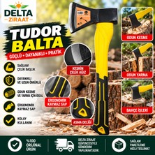 Delta Ziraat Tudor TDR-440 Balta  Ergonomik Saplı Odun Kesme ve Yar­ma Baltası