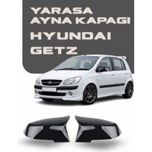 OtoÇizgi Hyundai Getz 2002-2011 Batman Yarasa Ayna Kapağı Piano Black