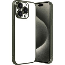 Royaleks Apple Iphone 15 Pro Max Razer Lensli Silikon - Yeşil