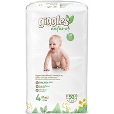 Giggles Natural Bebek Bezi Jumbo Paket Maxi 50 Adet