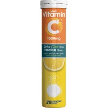 Tr Vitamin C &amp; Çinko &amp; Vitamin D 20 Efervesan Tablet