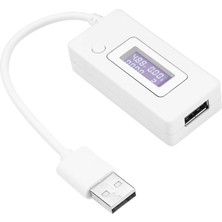 Tr USB Metre, Dijital USB Akım ve Gerilim Ölçer Test Cihazı Multimetre, 4V-30V 0-3A USB Akım ve