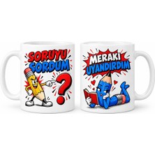 Popüler Sepet Öğretmen Ortaklığı 2'li Porselen Kupa Seti - Model 855