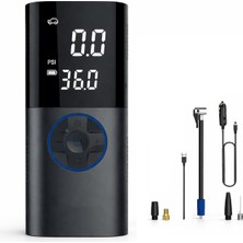 Tr Şarjlı Taşınabilir Powerbank Lastik Hava Şişirme Cihazı 150 Psı Araba Top Bisiklet Şambre