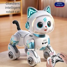 Vitrin Dolusu Akıllı Robot Kedi Oyuncak - Çocuk Erkek Kızları Için Uzaktan Kumandalı Eğitici Araba - Çok Fonksiyonlu Interaktif Doğum Günü Hediyesi