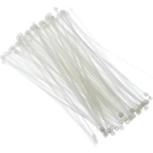 Kadıoğlu Ticaret Beyaz Cırt Kelepçe Kablo Bağı Seti | 140 mm x 2.5 mm | 100 Adet, Pratik ve Dayanıklı Kablo Düzenleyici