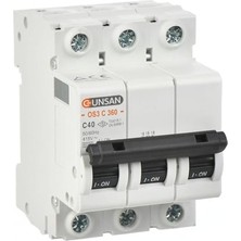 Kadıoğlu Ticaret Elektrik Otomatik Sigorta 3 Kutup 6ka C Tipi 40A