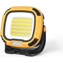 Kadıoğlu Ticaret WS-582 LED Çalışma Feneri, 3500 Lümen, Powerbank Özellikli, Mıknatıslı, USB Şarjlı, Tripod Bağlantılı, Taşınabilir Aydınlatma Kamp, Avcılık, Acil Durum