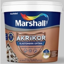 Kadıoğlu Ticaret Akrikor Elastomerik Optima Dış Cephe Boyası, M8 Renk, 2,5l, Su Geçirmez, Çatlak Köprüleyen