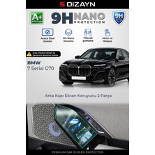 S-Dizayn Bmw 7 Serisi G70 9h Nano Arka Kapı Ekranı Koruyucu (Parlak) 2023 Üzeri A+ Kalite