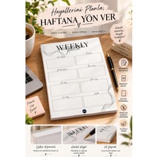 Sherlocked Haftalık Planlayıcı Defter A5 | 30 Yaprak Üstten Koparmalı | Masa Bloknotu | Weekly Planner | Notepad