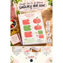 Sherlocked Günlük Diyet Programı Planlayıcı (A5 Boyut, Şık Tasarım, 30 Yaprak)