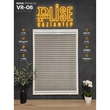 Plise Perde Gaziantep Nova Premium Plise Perde Vr-06 Vizon Kancalı Cam Balkon ve Pencere Perdesi