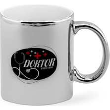 BK Gift Kişiye Özel Mesleki Doktor Krom Kupa Bardak - 14