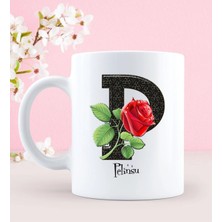 BK Gift Isime Özel Hediye Harf Beyaz Kupa Bardak - 31