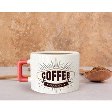 Bk Gift Kişiye Özel Isimli Pembe Kulplu Çay & Kahve Fincanı-26, Arkadaşa Hediye, Sevgiliye Hediye