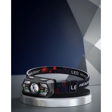 Sensörlü LED Kafa Lambası 6 LED Ayarlanabilir Işık