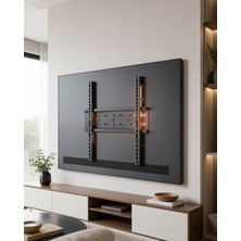 Sabit Tv Duvar Askısı 50-95 Inç Geniş Vesa Uyumlu Güçlü Çelik
