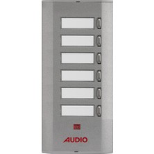 Audio 005233E06 Konsept Serisi 6 Butonlu Yan Sıra Sesli Zil Paneli (005233 K)