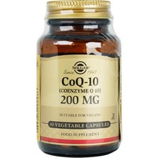 Solgar Coenzyme Q-10 200 Mg 30 Kapsül Bitkisel Gıda Takviyesi