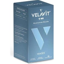 Velavit V-NR Nicotinamide Riboside 300 mg 30 Kapsül Niagen Patentli Türkiye Üretimi Vitamin Takviyesi