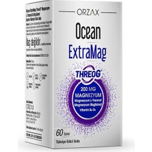 Orzax Ocean Extramag Threog 60 Tablet Türkiye Menşeli Magnezyum ve Vitamin Takviyesi
