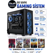 Özlen X112 Ultra 5 225F Rtx 5060 8gb 16GB Ddr5 Ram 500GB M.2 SSD Oyuncu Bilgisayarı