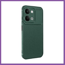 Bezos Vivo Y31D Auto Focus Karbon Kapak - Yeşil Bzoshb
