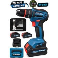 Ridepro RP-2031 20V 10 mm Akülü Vidalama Matkap – 2 Akülü Set