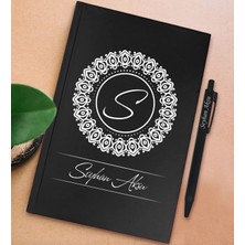 Bk Gift Kişiye Özel Isimli Siyah Sert Kapaklı Defter ve Tükenmez Kalem Seti, Arkadaşa Hediye, Yeni Iş Hediyesi, Doğum Günü Hediyesi-15