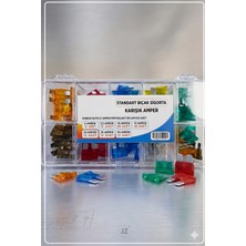 AutoBase Otomobil Mini Boy Bıçak Sigorta Seti 3-30 Amper 100 Adet