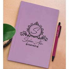 Bk Gift Kişiye Özel Isimli Lila Sert Kapaklı Defter ve Tükenmez Kalem Seti, Arkadaşa Hediye, Yeni Iş Hediyesi, Doğum Günü Hediyesi-20
