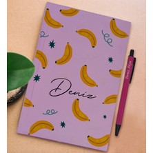 Bk Gift Kişiye Özel Isimli Lila Sert Kapaklı Defter ve Tükenmez Kalem Seti, Arkadaşa Hediye, Yeni Iş Hediyesi, Doğum Günü Hediyesi-13
