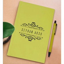 Bk Gift Kişiye Özel Isimli Sarı Sert Kapaklı Defter ve Tükenmez Kalem Seti, Arkadaşa Hediye, Yeni Iş Hediyesi, Doğum Günü Hediyesi-19