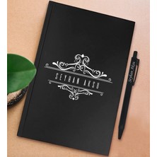 Bk Gift Kişiye Özel Isimli Siyah Sert Kapaklı Defter ve Tükenmez Kalem Seti, Arkadaşa Hediye, Yeni Iş Hediyesi, Doğum Günü Hediyesi-18