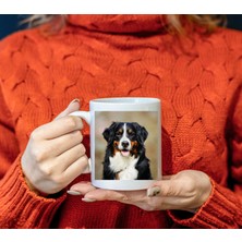 Elfi Bernese Dağ Köpeği Baskılı Kupa Bardak - Hayvanseverlere Hediye Porselen  Kupa Bardak