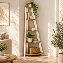 Özcan Mobilya Rubi Modern Asimetrik Köşe Saksılık