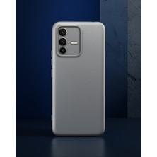 Die Grup Vivo V23 5g Kılıf Nano Içi Kadife Silikon - Gri