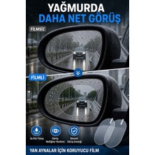 Nisline Peugeot 5008 1.2 Hybrid Allure E-Dcs6 2026-2027  Yan Ayna Yağmur Kaydırıcı ve Buğu Önleciyi Film (Çift-2 Adet)